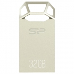 Флеш-диск 32 GB, SILICON POWER Touch T50, USB 2.0, металлический корпус, серебристый, SP32GBUF2T50V1C