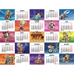 Календарь настенный листовой, 2022 г., формат А2 60х45 см, "Год тигра", HATBER, Кл2_26064