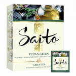 Чай SAITO "Fujian Green", зеленый, 100 пакетиков в конвертах по 1,8 г, 67846021