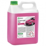 Шампунь автомобильный для автоматической и ручной мойки 6 кг GRASS ACTIVE FOAM PINK "Розовая пена", 113121