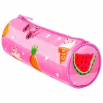 Пенал-тубус BRAUBERG, с эффектом Soft Touch, мягкий, "Watermelon", 22х8 см, 229009