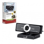 Веб-камера GENIUS Facecam Widecam F100, 12 Мп, микрофон, черный, 32200213101