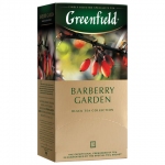 Чай GREENFIELD (Гринфилд) "Barberry Garden", черный, со вкусом барбариса, 25 пакетиков в конвертах по 2 г, 0710