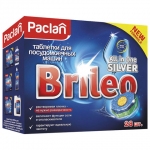 Таблетки для мытья посуды в посудомоечных машинах 28 шт., PACLAN Brileo "All in one Silver", 419110