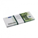 Деньги шуточные "100 евро", упаковка с европодвесом, AD0000044