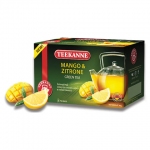 Чай TEEKANNE (Тиканне) "Mango&Zitrone", зеленый, манго/лимон, 20 пакетиков по 2 г, 0306_4535