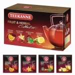 Чай TEEKANNE (Тиканне) "Fruit tea collection", фруктовое ассорти 4 вкуса, 20 пакетиков, 45622