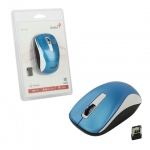 Мышь беспроводная GENIUS NX-7010, 2 кнопки + 1 колесо-кнопка, оптическая, бело-голубая, 31030114110