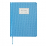 Дневник 1-11 класс 48 л., обложка кожзам (твердая), нашивка, BRAUBERG "BRILLIANT", голубой, 105489