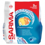 Стиральный порошок для всех типов стирки антибактериальный 9 кг SARMA Актив "Горная свежесть", 10298