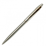 Ручка подарочная шариковая PIERRE CARDIN (Пьер Карден) "Gamme", корпус серебристый, латунь, золотистые детали, синяя, PC0803BP
