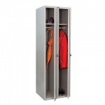 Шкаф металлический для одежды ПРАКТИК "LE-21C" (в сборе), двухсекционный, 1830х575х500 мм, 29 кг