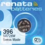 Батарейка RENATA, R396 (SR726W), 1 шт., в блистере, T07655
