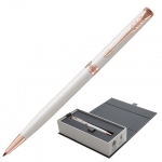 Ручка шариковая PARKER "Sonnet Premium Pearl Lacquer PGT Slim", тонкая, корпус жемчужный лак, позолоченные детали, черная, 1931556