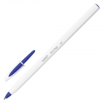 Ручка шариковая BIC "Cristal UP", СИНЯЯ, корпус белый, узел 1,2 мм, линия письма 0,35 мм, 949879