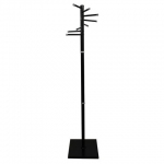 Вешалка-стойка "Мажор-3", 1,75 м, основание 37х37 см, 8 крючков, металл, черная