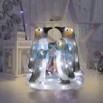 Акриловая светодиодная фигура «Семья пингвинов» 40х33х36 см, 80 светодиодов, IP65, понижающий трансформатор в комплекте NEON-NIGHT